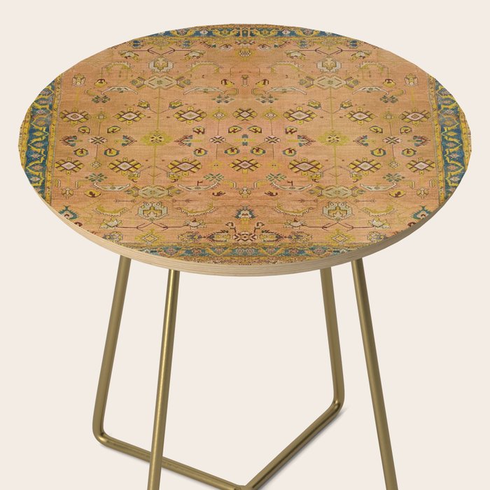 Persian Heritage Rug Design in Warm Earth Tones Side Table Gallery Image 2