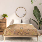 Persian Heritage Rug Design in Warm Earth Tones Comforter Gallery Image 3