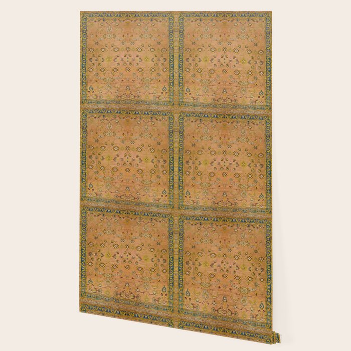 Persian Heritage Rug Design in Warm Earth Tones Wallpaper Gallery Image 2
