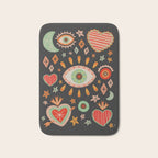 Sacred heart symbols & stars | Fall colors Bath Mat Gallery Image 1