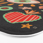 Sacred heart symbols & stars | Fall colors Bath Mat Gallery Image 3