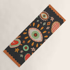 Sacred heart symbols & stars | Fall colors Yoga Mat Gallery Image 1