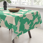 White Silly Cats Pattern Tablecloth Gallery Image 3