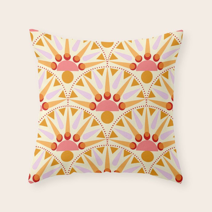 Stareburst Scallop Throw Pillow Gallery Image 6