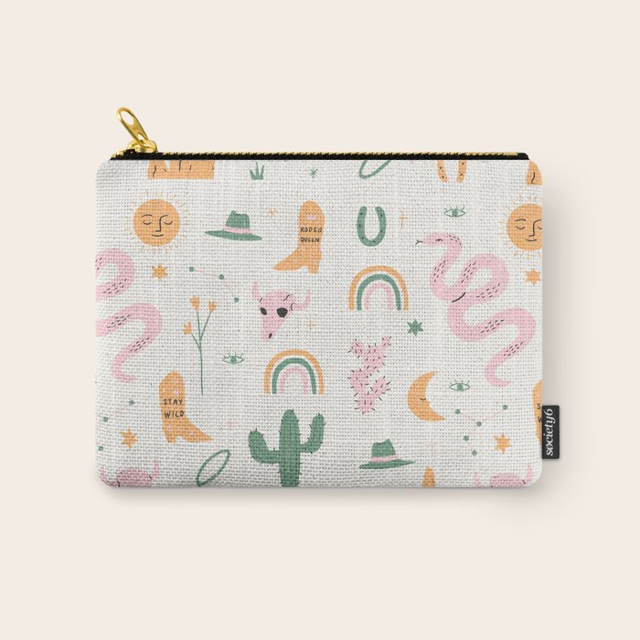 Wild West Pattern Carry All Pouch Gallery Image 1