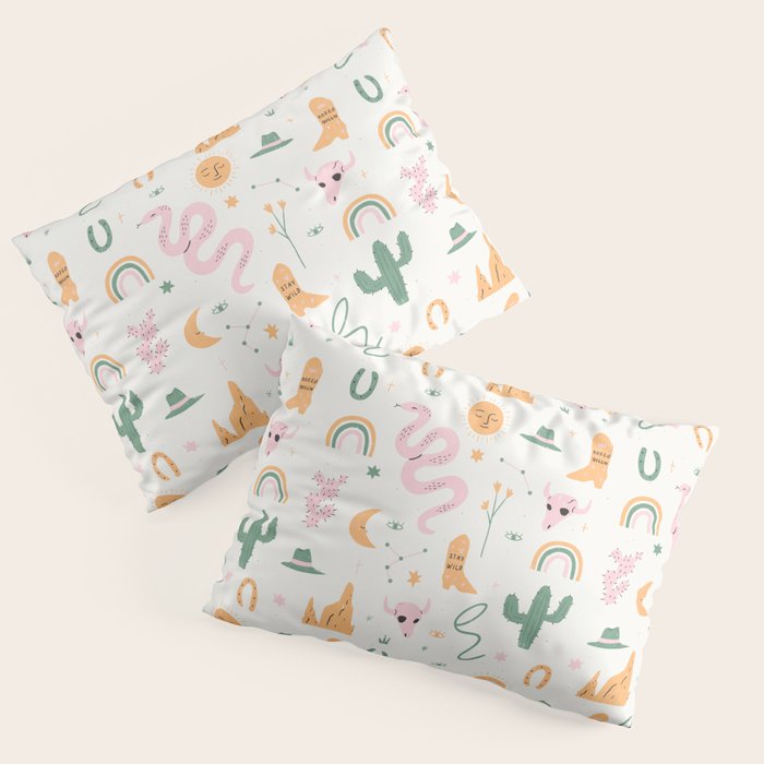 Wild West Pattern Pillow Sham Gallery Image 3