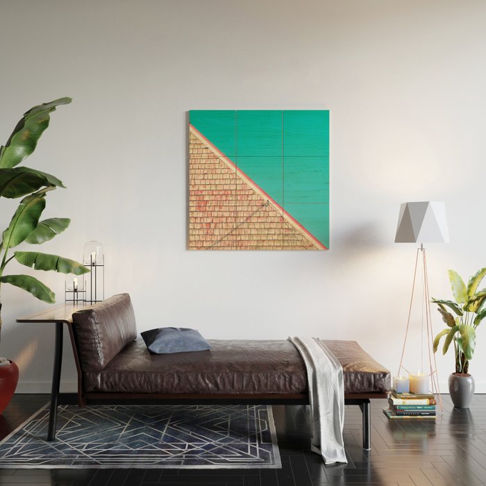 Roof Line Study Wood Wall Art Gallery Image 2