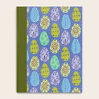 Colorful Folk Art Easter Eggs in Lavender & Green Notebook Gallery Image 4