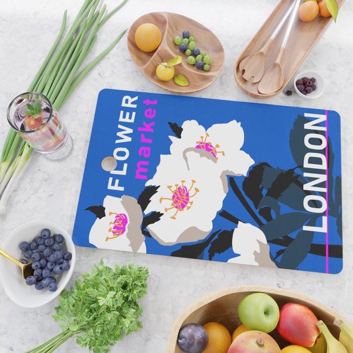 Flower Market London Cutting Board Gallery Image 2