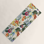 Vintage & Shabby Chic - Tropical Botanical Flower Garden  Yoga Mat Gallery Image 1