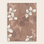Floral elegance relaxed textured mocha mousse Notebook Gallery Image 4