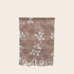 Floral elegance relaxed textured mocha mousse Wall Hanging Gallery Image 1