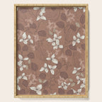 Floral elegance relaxed textured mocha mousse Serving Tray Gallery Image 1