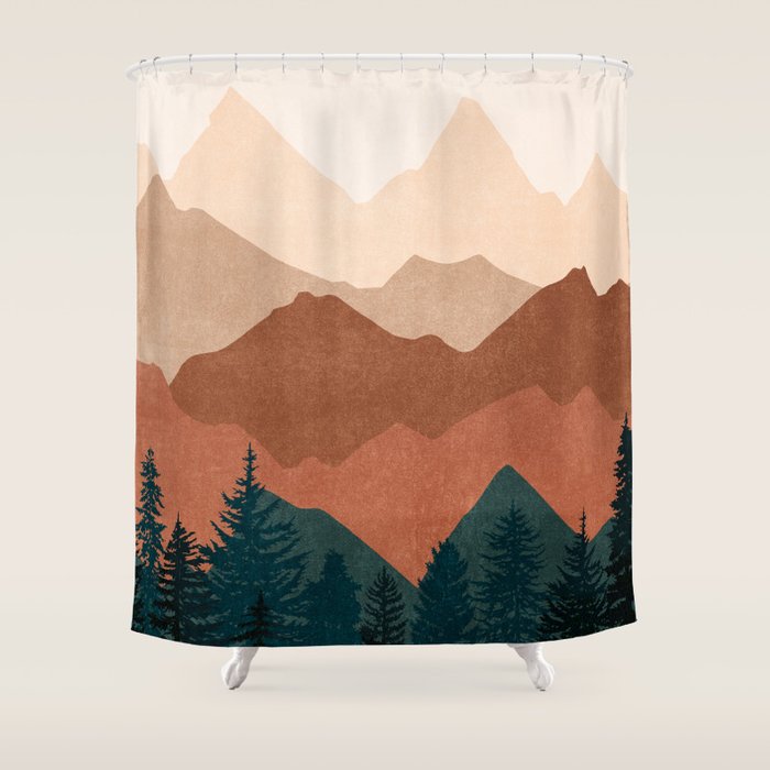 Sunset 01 Shower Curtain Gallery Image 1