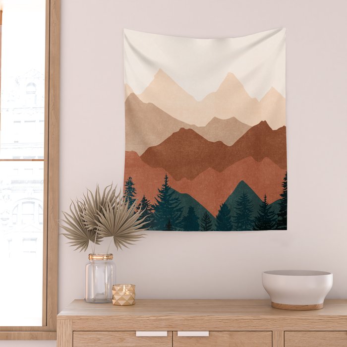Sunset 01 Wall Tapestry Gallery Image 2