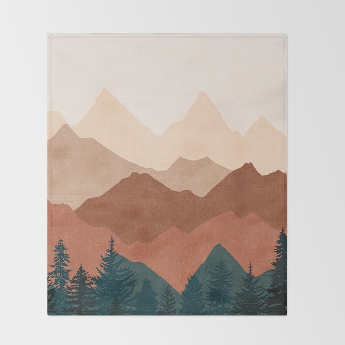Sunset 01 Throw Blanket Gallery Image 2