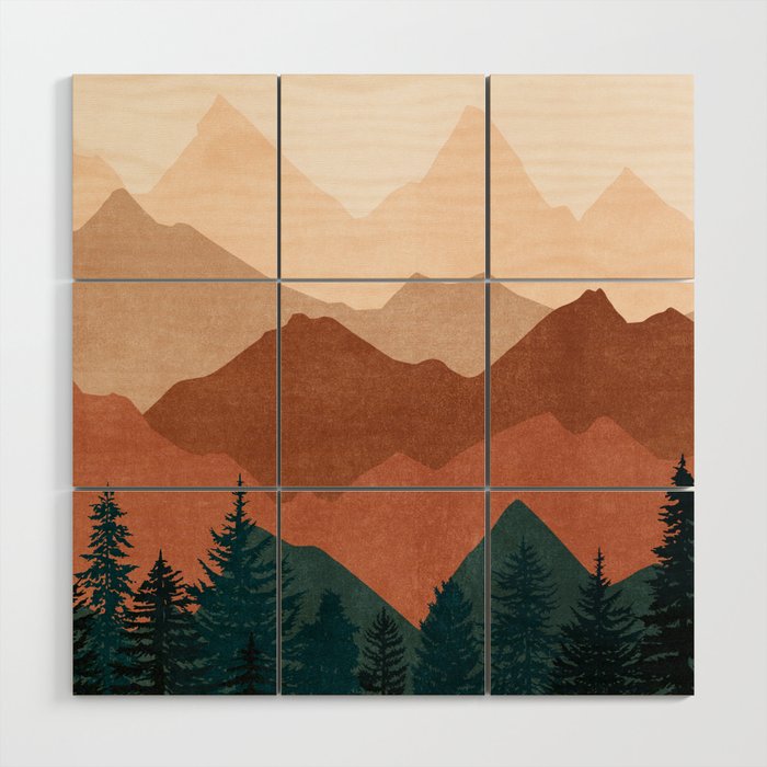Sunset 01 Wood Wall Art Gallery Image 1