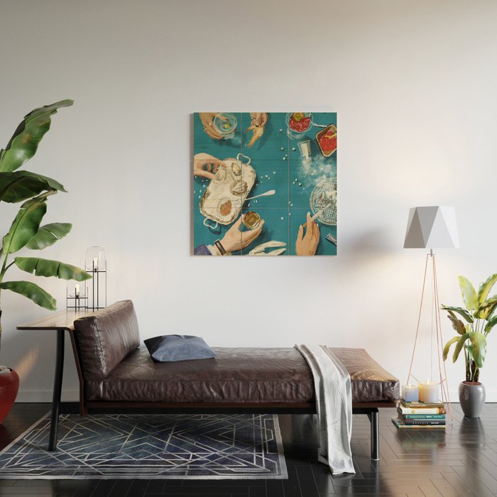 Luxury dinner Wood Wall Art Gallery Image 2