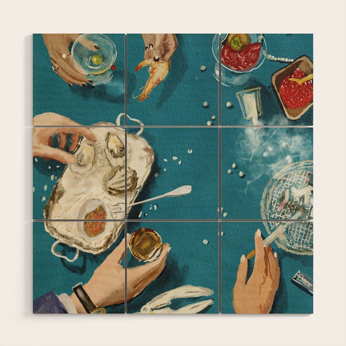 Luxury dinner Wood Wall Art Gallery Image 1