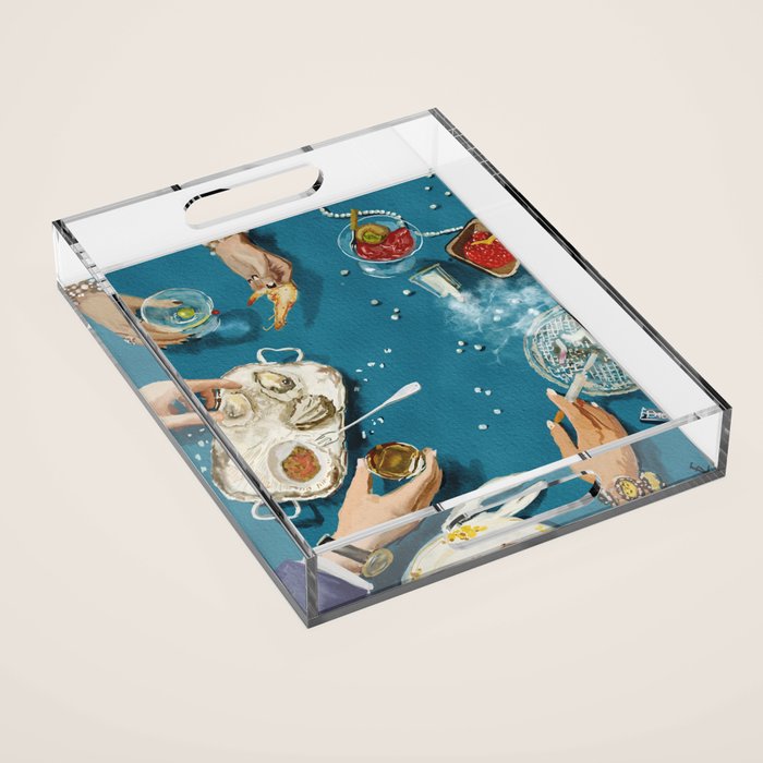 Luxury dinner Acrylic Tray Gallery Image 1