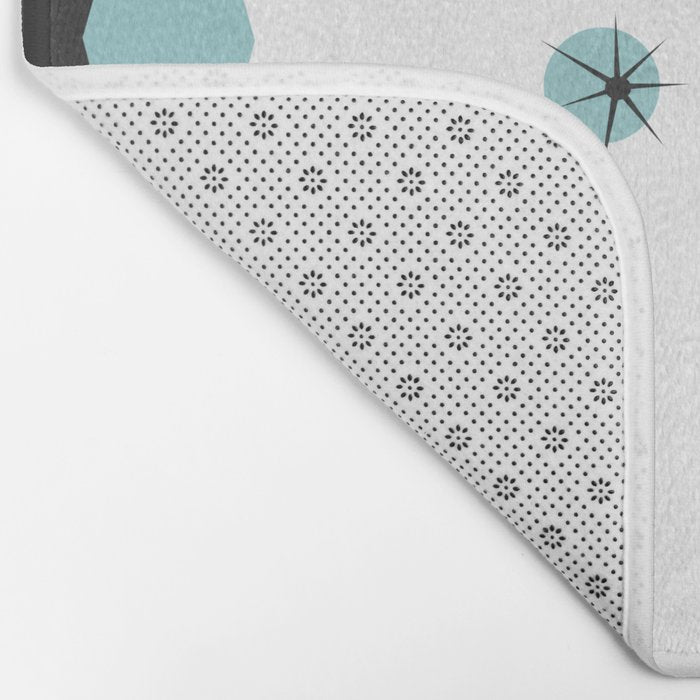 Vintage 1950s Mid Century Modern Design Bath Mat Gallery Image 2