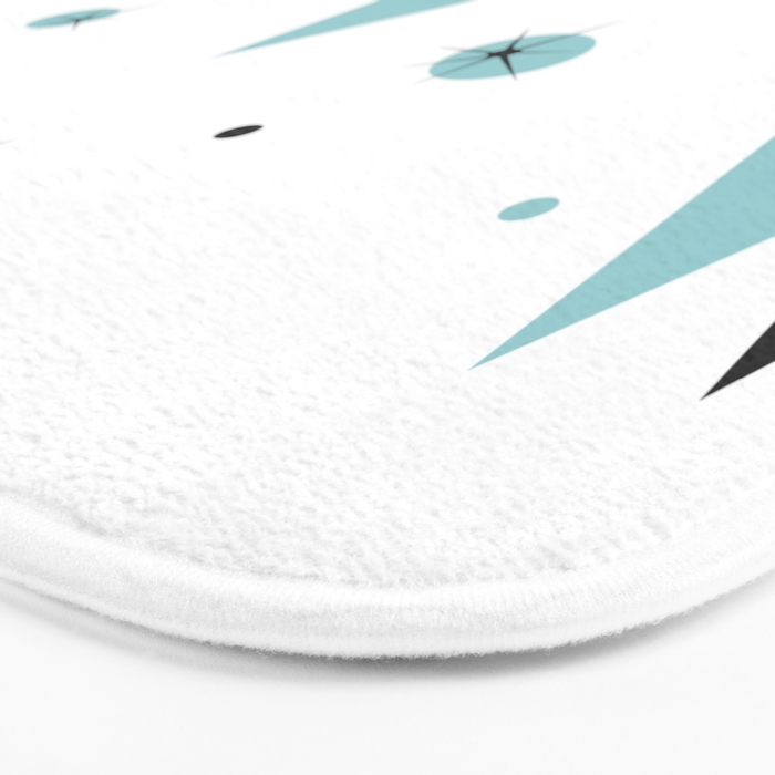 Vintage 1950s Mid Century Modern Design Bath Mat Gallery Image 3