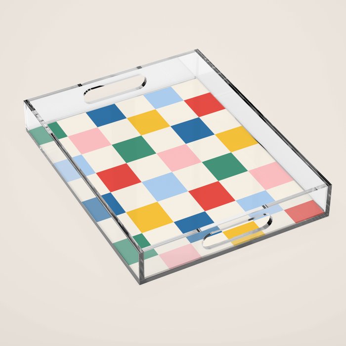 Check mate - primary Acrylic Tray Gallery Image 1