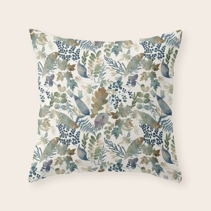 Rustic Nature Scene A Throw Pillow Gallery Image 1
