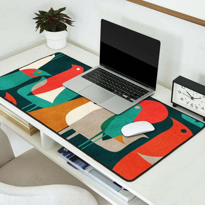 Flock of Birds Desk Mat Gallery Image 2