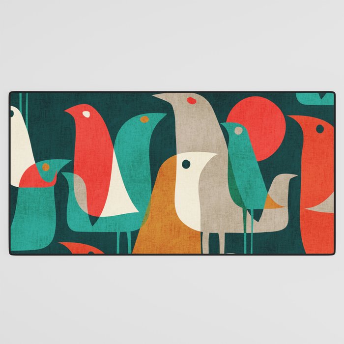 Flock of Birds Desk Mat Gallery Image 3