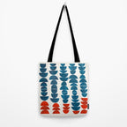 Teal Jewels Minimalist Minimal Abstract Mid Century Modern Paper Collage Shapes Tote Bag Gallery Image 2