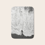 Surfer and Shore - Aerial Ocean Fine Art Print Bath Mat Gallery Image 1