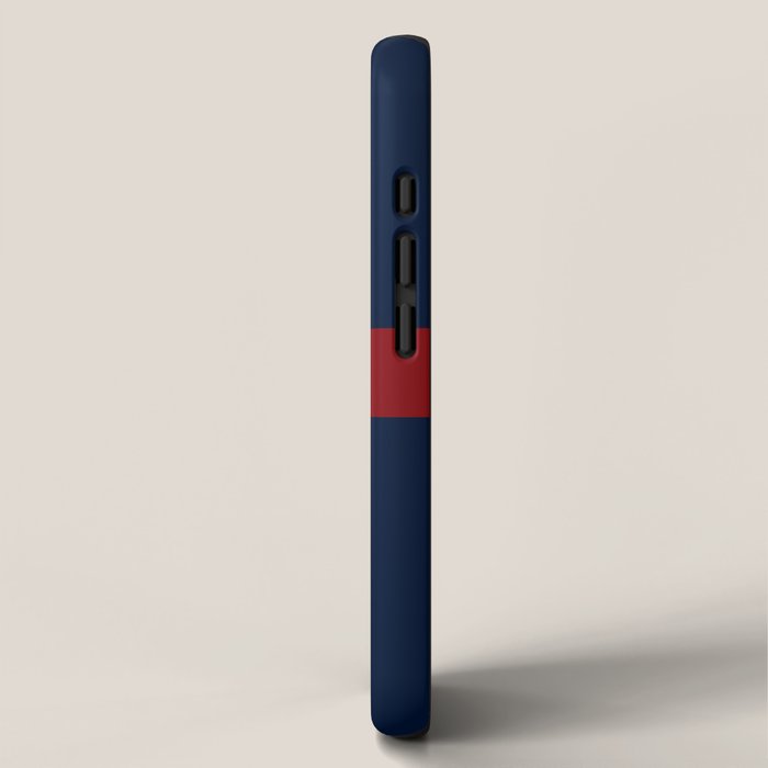 Navy Red Horizontal Bar iPhone Case Gallery Image 2