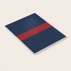 Navy Red Horizontal Bar Notebook Gallery Image 3