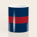 Navy Red Horizontal Bar Coffee Mug Gallery Image 4