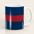 Navy Red Horizontal Bar Coffee Mug Gallery Image 1