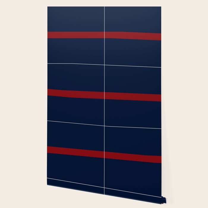 Navy Red Horizontal Bar Wallpaper Gallery Image 2