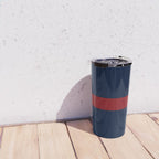 Navy Red Horizontal Bar Travel Mug Gallery Image 4