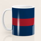 Navy Red Horizontal Bar Coffee Mug Gallery Image 3