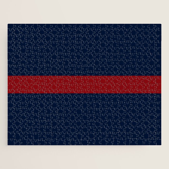 Navy Red Horizontal Bar Jigsaw Puzzle Gallery Image 1