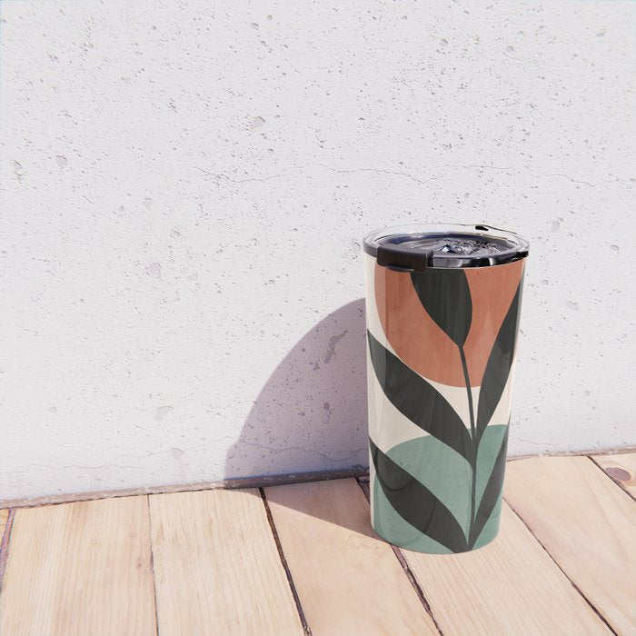 Abstract Art Tropical Leaf 16 Travel Mug Gallery Image 4