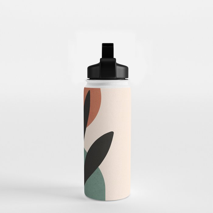 Abstract Art Tropical Leaf 16 Water Bottle Gallery Image 2