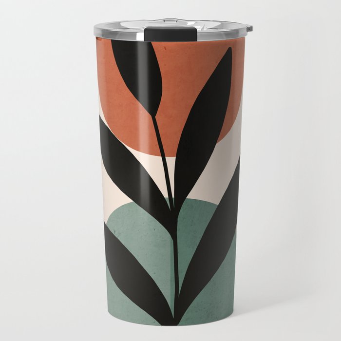 Abstract Art Tropical Leaf 16 Travel Mug Gallery Image 1