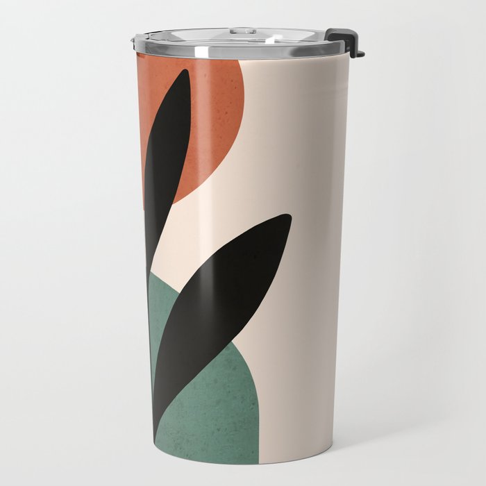 Abstract Art Tropical Leaf 16 Travel Mug Gallery Image 2
