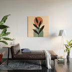 Abstract Art Tropical Leaf 16 Wood Wall Art Gallery Image 2