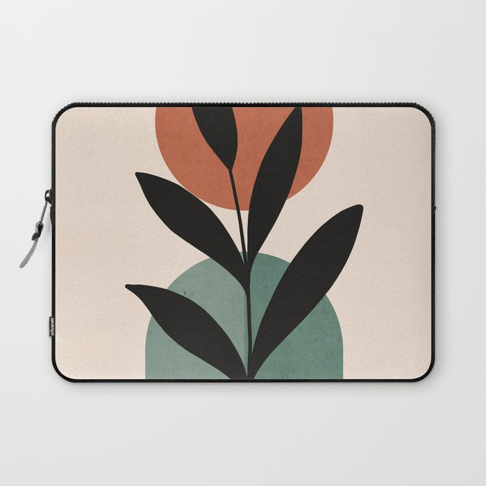 Abstract Art Tropical Leaf 16 Laptop Sleeve Gallery Image 1