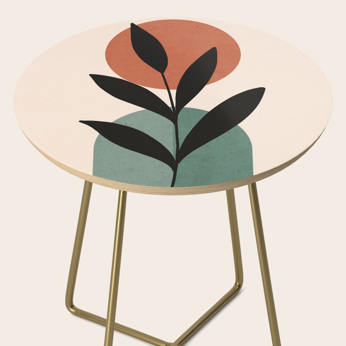 Abstract Art Tropical Leaf 16 Side Table Gallery Image 2