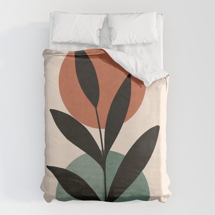 Abstract Art Tropical Leaf 16 Duvet Cover Gallery Image 6