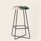 Abstract Art Tropical Leaf 16 Stool Gallery Image 1