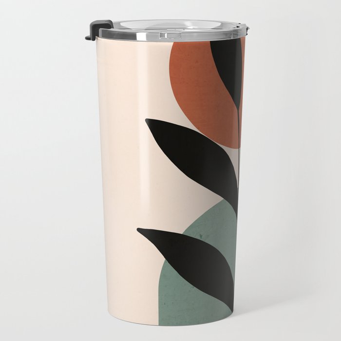 Abstract Art Tropical Leaf 16 Travel Mug Gallery Image 3